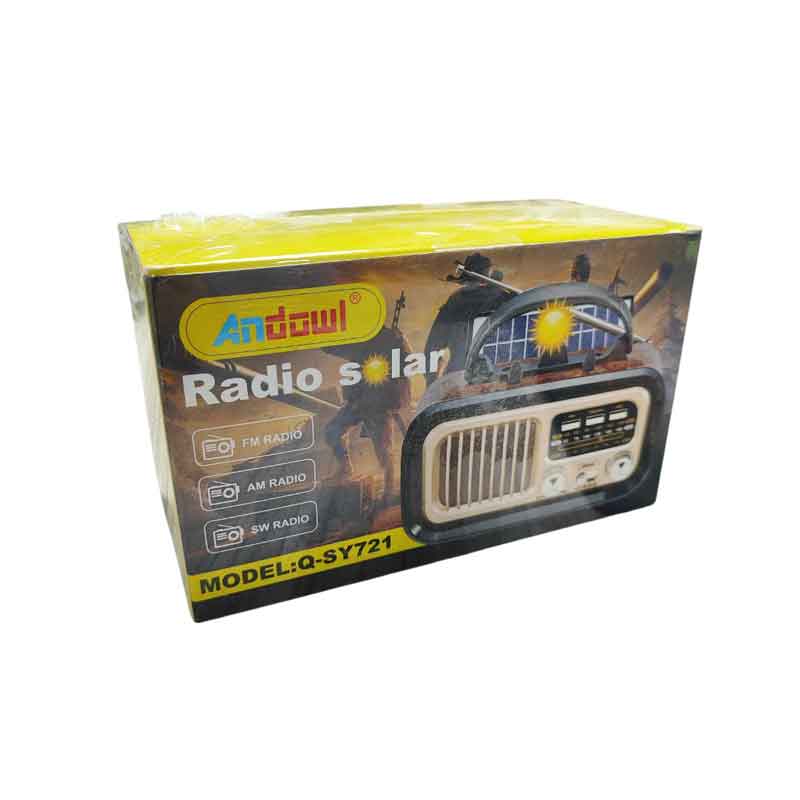 Andowl Επιτραπέζιο Ραδιόφωνο Ηλιακό Q-SY721 - Solar charge radio ANDOWL