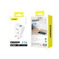 Andowl Φορτιστής κινητού USB Διπλός 3.1A Q-CD62- Mobile charger ANDOWL