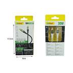 Andowl Διαφανές καλώδιο δεδομένων 30W Q-SJ991 - Transparent Data Cable ANDOWL