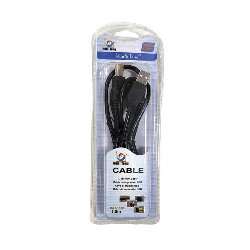 Run&Teng Καλώδιο εκτυπωτή 1.5Μ - USB Print Cable R&T-1520 RUN&TENG