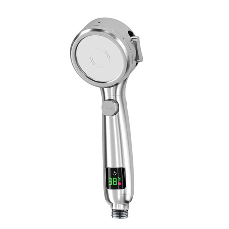 Τηλέφωνο κεφαλή ντους μπάνιου - 4 Gears Shower head - Ασημί - Μαύρο OEM