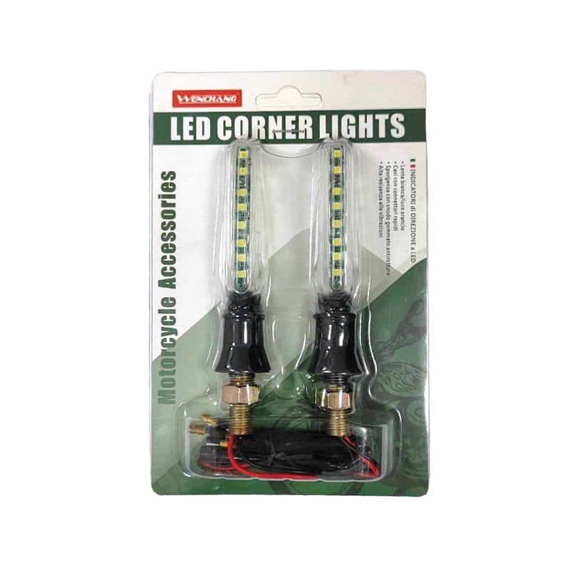 Wenchang Φλας Μηχανής σετ 2τμχ LED 12V - Motorcycle LED Replacement Globe Corner Lights Wenchang