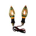 Wenchang Φλας Μηχανής σετ 2τμχ 12V - Motorcycle LED Replacement Globe Corner Lights Wenchang