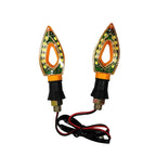 Wenchang Φλας Μηχανής σετ 2τμχ 12V - Motorcycle LED Replacement Globe Corner Lights Wenchang