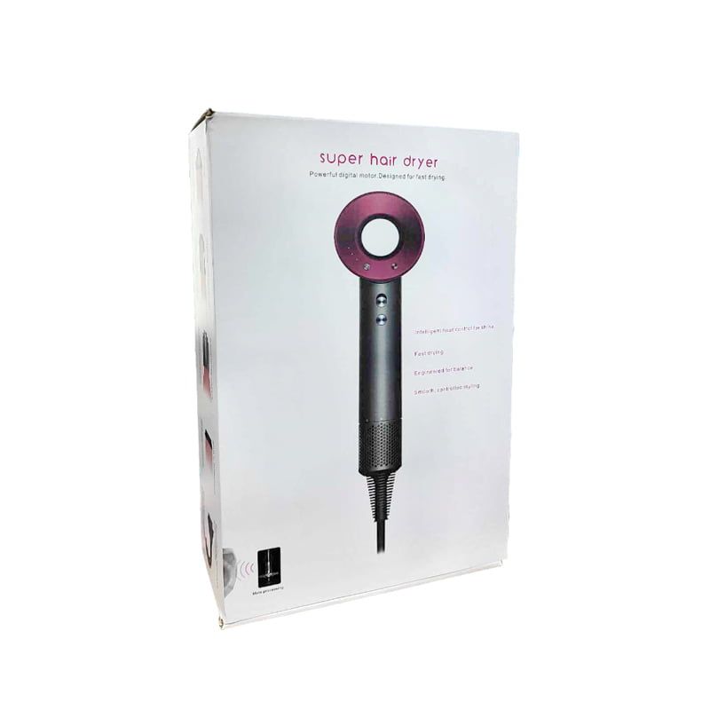 Πιστολάκι Μαλλιών με Διάφορα Εξαρτήματα - Leafless Hair Dryer - Ασημί - Ροζ OEM