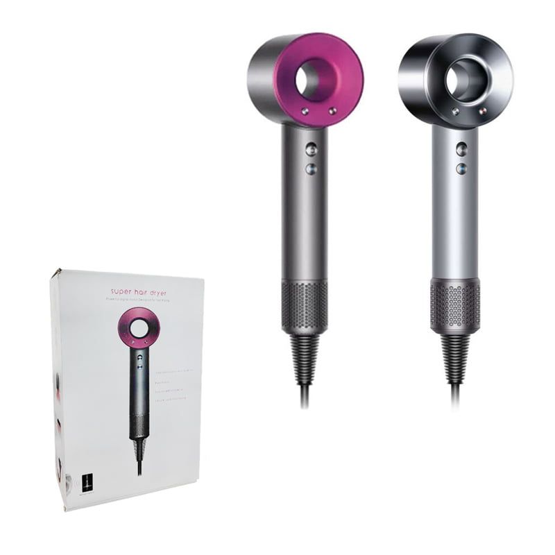 Πιστολάκι Μαλλιών με Διάφορα Εξαρτήματα - Leafless Hair Dryer - Ασημί - Ροζ OEM