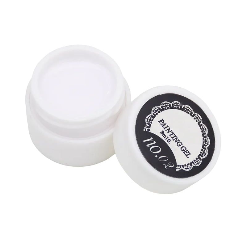 Painting Color Gel για nail art 8ml 250oz - Νο. 02 Λευκό OEM