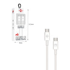 Wisdomup Καλώδιο Φόρτισης USB-C σε USB-C PD 66W 1m SJX-20CC – USB-C to USB-C PD 66W Fast Charging Cable OEM
