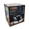 Rettberg Τσαγιερό από Ανοξείδωτο Ατσάλι 2.7L RE-603 - Whistling Kettle Stainless Steel - Γκρι Engelberg
