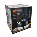 Rettberg Τσαγιερό από Ανοξείδωτο Ατσάλι 2.7L RE-603 - Whistling Kettle Stainless Steel - Μαύρο Engelberg