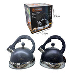 Rettberg Τσαγιερό από Ανοξείδωτο Ατσάλι 2.7L RE-603 - Whistling Kettle Stainless Steel - Γκρι Engelberg
