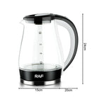 RAF Ηλεκτρικός βραστήρας 2.0L 2200W R.7820 - Electric Kettle - Μαύρο OEM