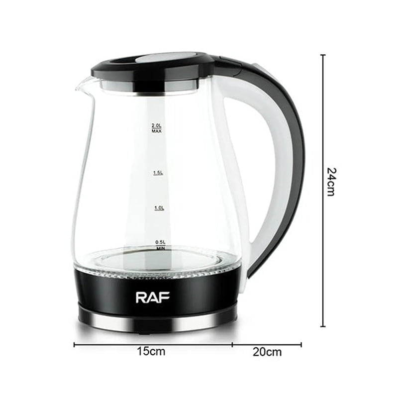 RAF Ηλεκτρικός βραστήρας 2.0L 2200W R.7820 - Electric Kettle - Μαύρο OEM
