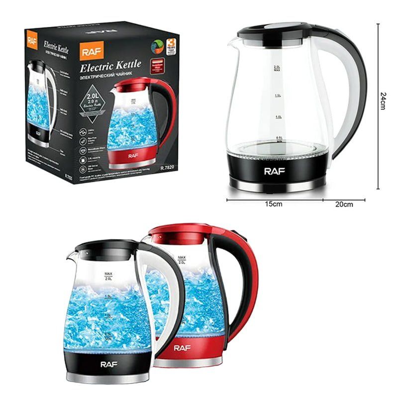 RAF Ηλεκτρικός βραστήρας 2.0L 2200W R.7820 - Electric Kettle - Κόκκινο OEM