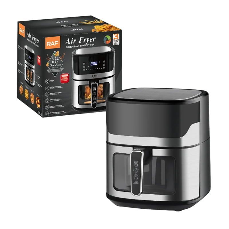 RAF Φριτέζα Αέρος με Αποσπώμενο Κάδο 8.3lt 1600W R.5373 - Air Fryer RAF