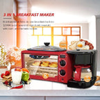 RAF 3 σε Ηλεκτρικός φούρνος με καφετιέρα R.5308R - 3 in 1 Breakfast Maker RAF