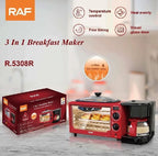 RAF 3 σε Ηλεκτρικός φούρνος με καφετιέρα R.5308R - 3 in 1 Breakfast Maker RAF