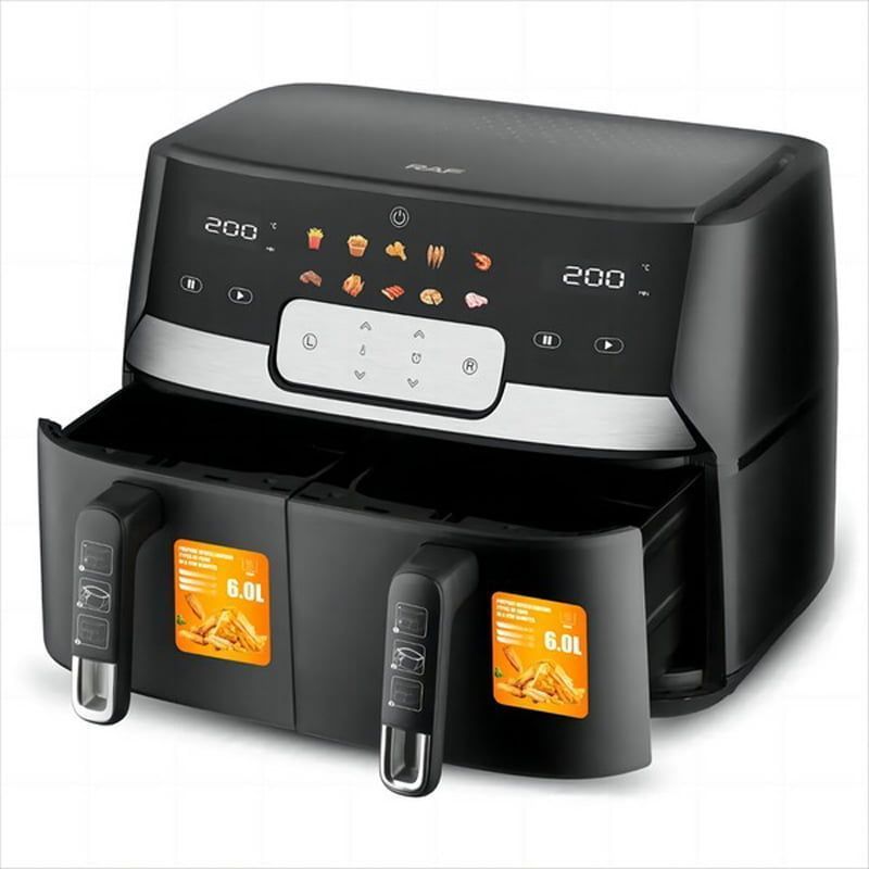 RAF Φριτέζα Αέρος με Αποσπώμενο Κάδο 9lt 1700+1700W R.5272 - Air Fryer RAF