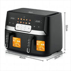 RAF Φριτέζα Αέρος με Αποσπώμενο Κάδο 9lt 1700+1700W R.5272 - Air Fryer RAF