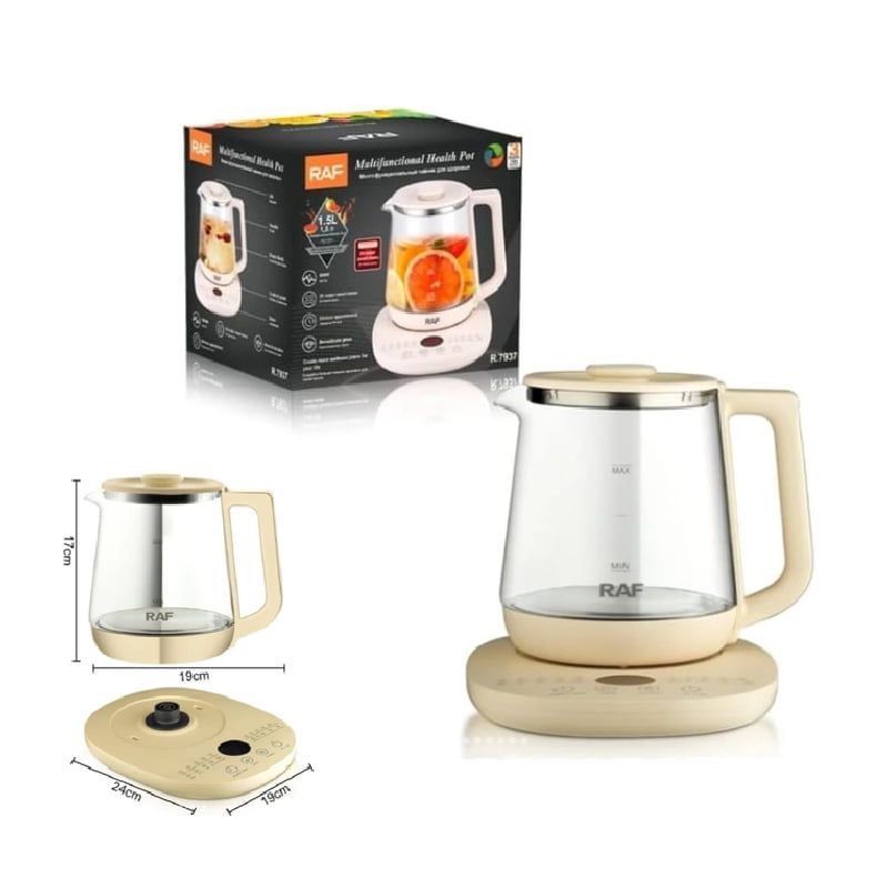 Raf Ηλεκτρικός βραστήρας 1.5L 800W R.7937 - Multifunctional Health Pot RAF