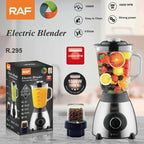 RAF Μπλέντερ με Γυάλινη Κανάτα 1.5lt 1000W Inox R.295 - Electric Blender RAF