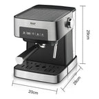RAF Καφετιέρα Εσπρεσσιέρα με Ακροφύσιο 1.6L 850W R.136 - Espresso Coffee Maker RAF