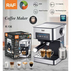 RAF Καφετιέρα Εσπρεσσιέρα με Ακροφύσιο 1.6L 850W R.136 - Espresso Coffee Maker RAF