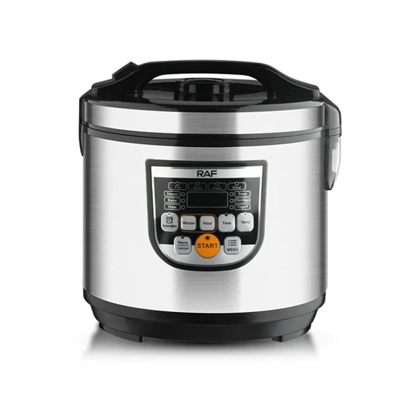 RAF Ηλεκτρικός Πολυμάγειρας Rice Cooker 5L 700W με Αντικολλητικό Μπολ και 12 Προγράμματα R.178 - Rice Cooker RAF