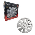 Versaco Σετ Τάσια Αυτοκινήτου 4τμχ 14" Ασημί - Wheel Covers OEM