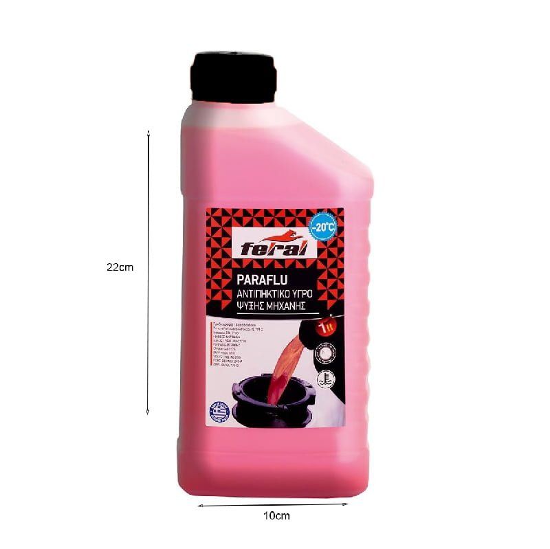 Feral Paraflu Αντιπηκτικό Υγρό -15 ⁰ C 1L - Red Engine Coolant Antifreeze 1L OEM
