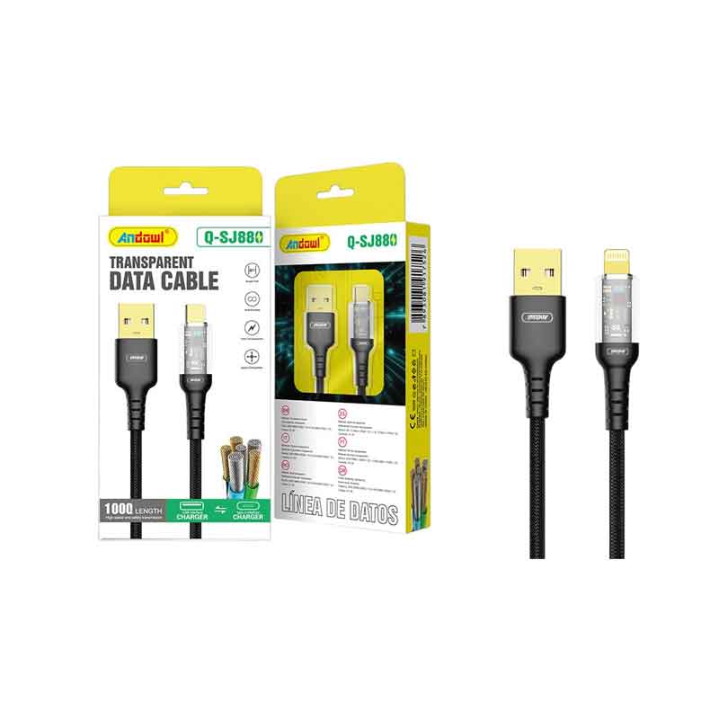 Andowl Καλώδιο δεδομένων TypeC σε USB 1m Q-SJ880 - Data Cable ANDOWL