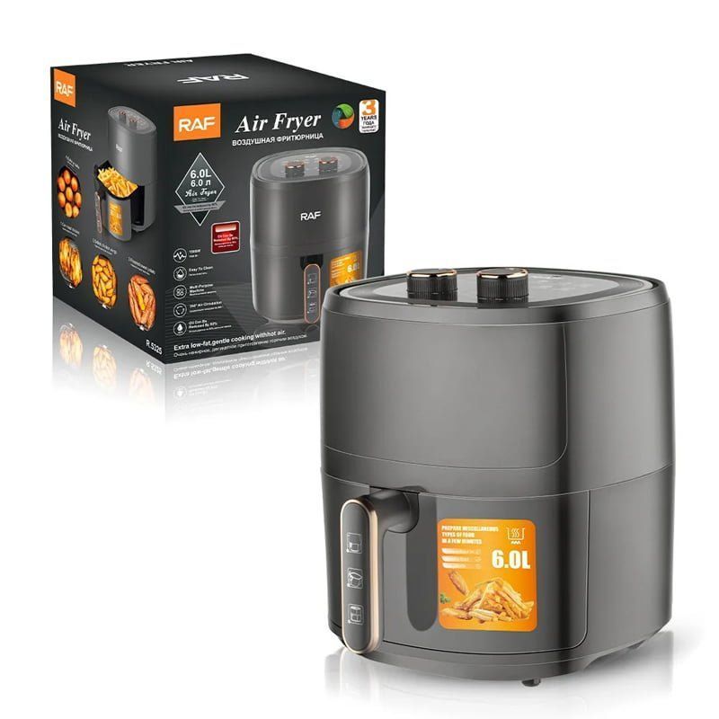 RAF Φριτέζα Αέρος με Αποσπώμενο Κάδο 1500W 6.0L R.5325 - Air Fryer RAF