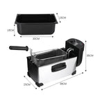 RAF Φριτέζα λαδιού inox 2000W 3.0L R.5299 - Deep Fryer RAF