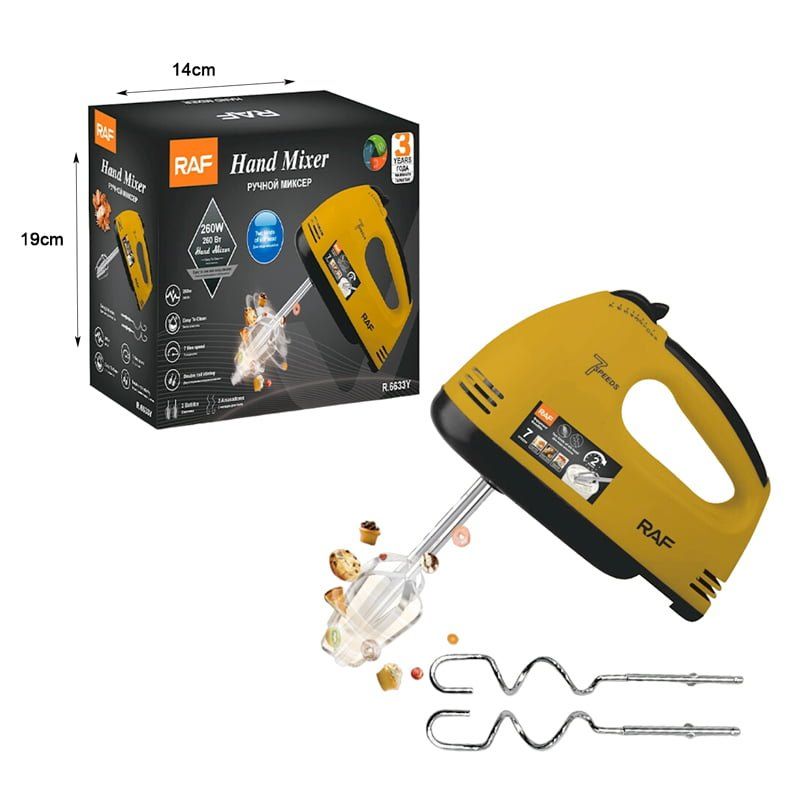 RAF Μίξερ Χειρός 100W R.6633Y - Hand Mixer RAF