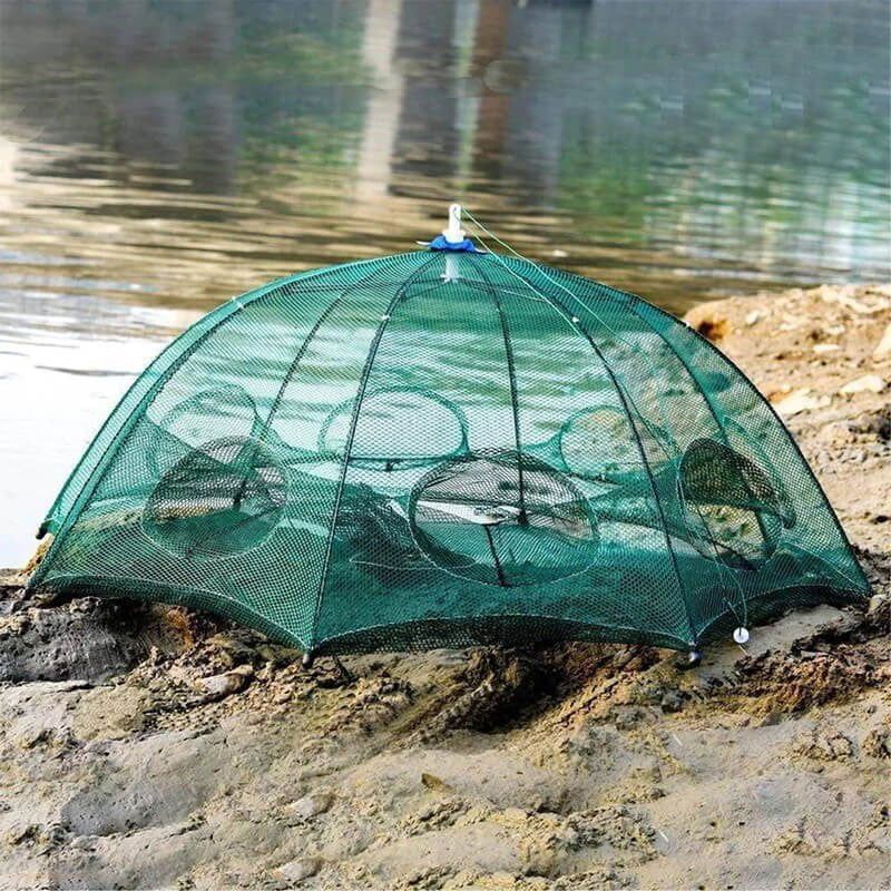 Φορητή αλιευτική παγίδα με 8 τρύπες - Foldable Fishing Net OEM