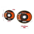 KMT Δίσκος Λείανσης P80 125x22mm- Sanding Disc KMT