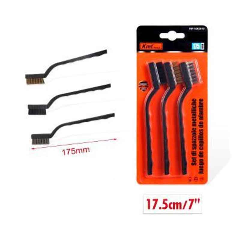 KMT Σετ Συρματόβουρτσες Χειρός 3τμχ 175mm - Mini Brush Set KMT