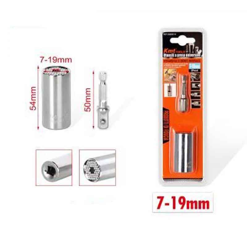 KMT Πολυκαρυδάκι με Καρέ Υποδοχής 7-19mm - Universal Socket Tools OEM