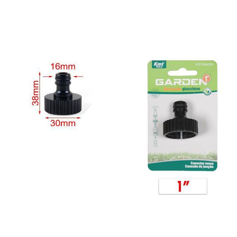 KMT Tools Ρακόρ Ποτίσματος Βρύσης 38 Χιλιοστών 1″ - Watering Tap Connector KMT