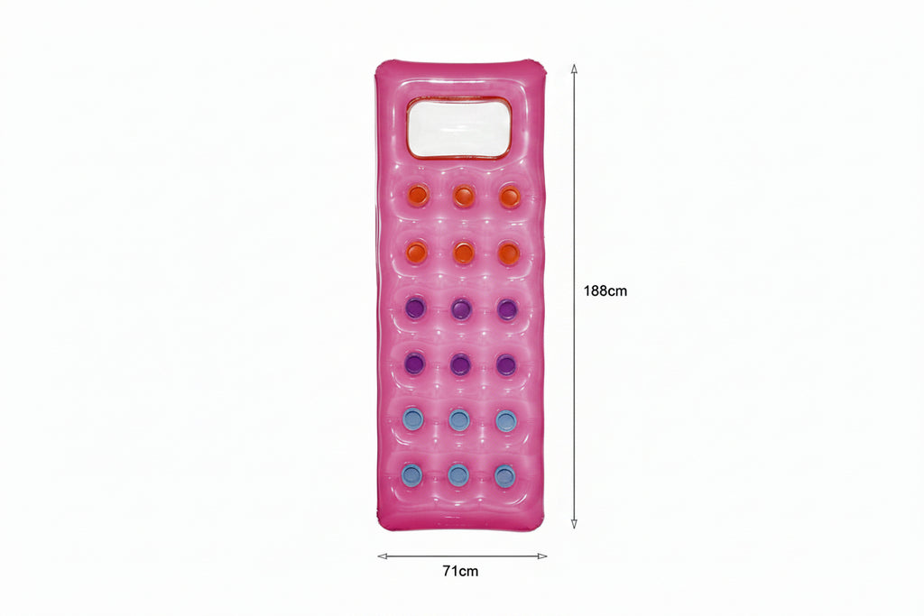 Bestway Φουσκωτό Στρώμα Θαλάσσης 188cm #43040 - Bestway inflatable floating mat - Ροζ OEM