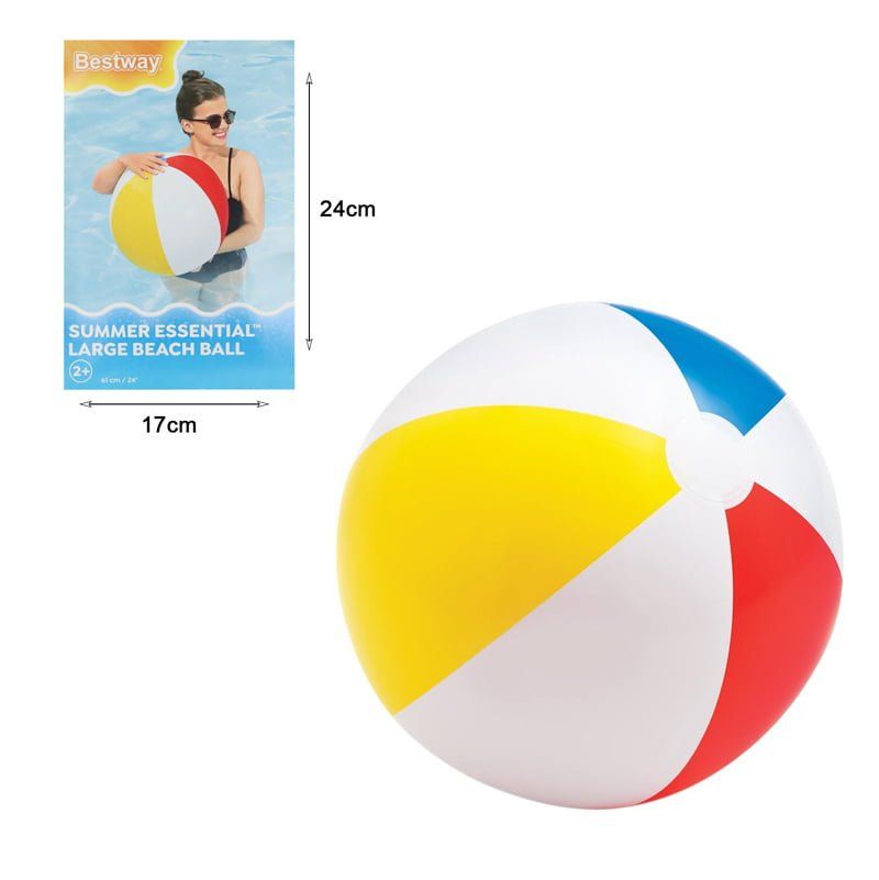 Bestway Φουσκωτή Μπάλα Θαλάσσης 61cm #31022 - Beach Ball OEM