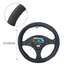 Universal Κάλυμμα Τιμονιού Δερματίνη 37,5–39,5cm - Steering Wheel Cover Leatherette - Κόκκινο - Μπλε OEM