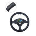 Universal Κάλυμμα Τιμονιού Δερματίνη 37,5–39,5cm - Steering Wheel Cover Leatherette - Κόκκινο - Μπλε OEM