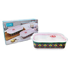 Κεραμικό Δοχείο Φαγητού 3 Θέσεων - Ceramic Split Bowl Box OEM