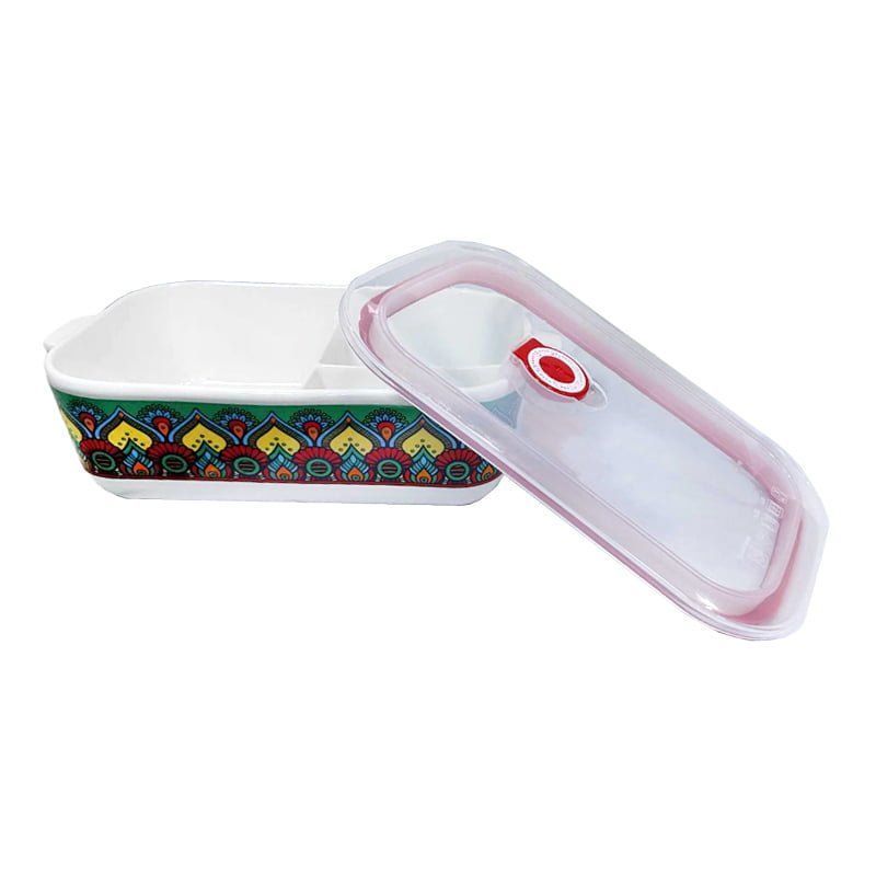 Κεραμικό Δοχείο Φαγητού 3 Θέσεων - Ceramic Split Bowl Box OEM