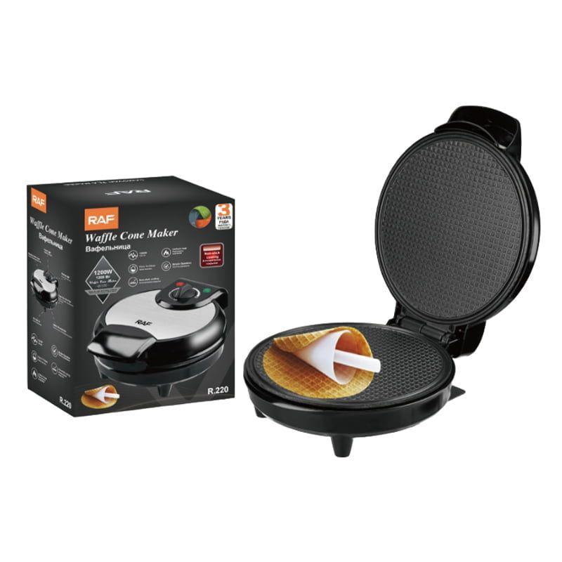 RAF Συσκευή για χωνάκι παγωτού 1200W R.220 - Waffle Cone Maker RAF