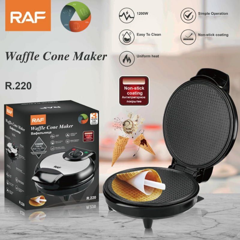 RAF Συσκευή για χωνάκι παγωτού 1200W R.220 - Waffle Cone Maker RAF