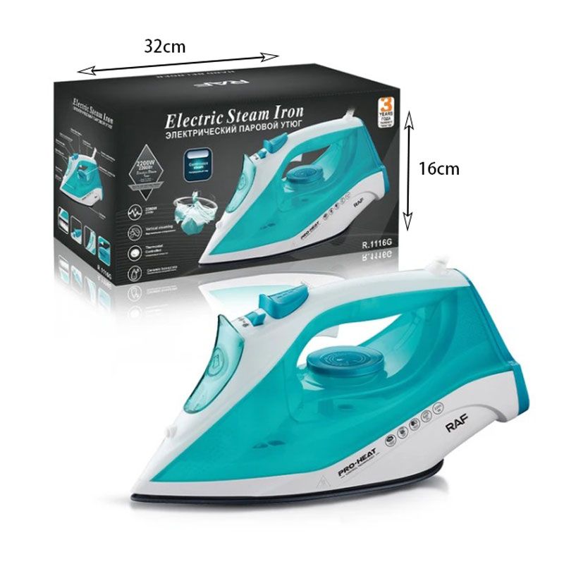 RAF Ηλεκτρικό Σίδερο Ατμού 2200W R.1116G - Electric Steam Iron RAF