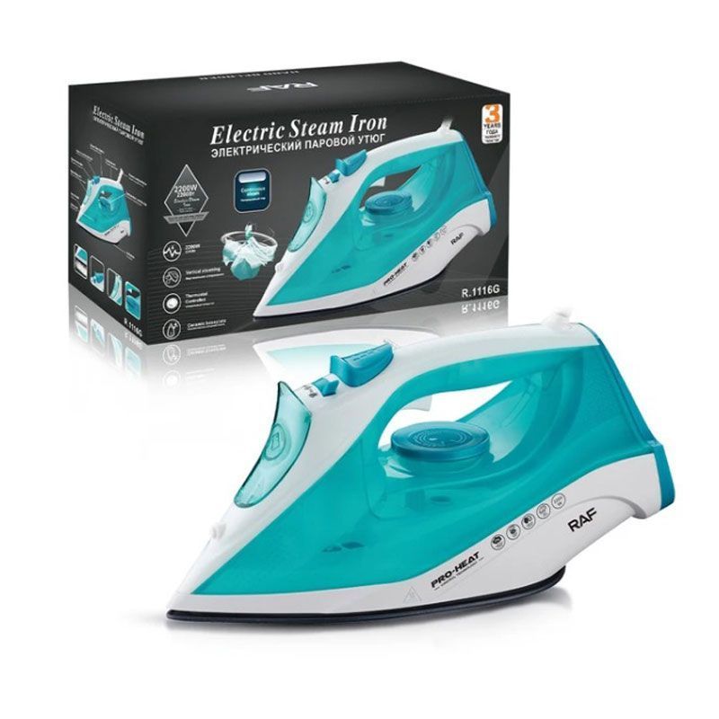 RAF Ηλεκτρικό Σίδερο Ατμού 2200W R.1116G - Electric Steam Iron RAF