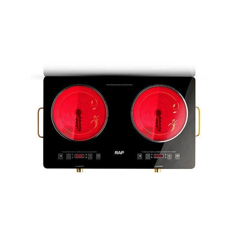 RAF Επιτραπέζια Εστία Κεραμική Διπλή 7000W R.8088 - Infrared Cooker R.8088 RAF